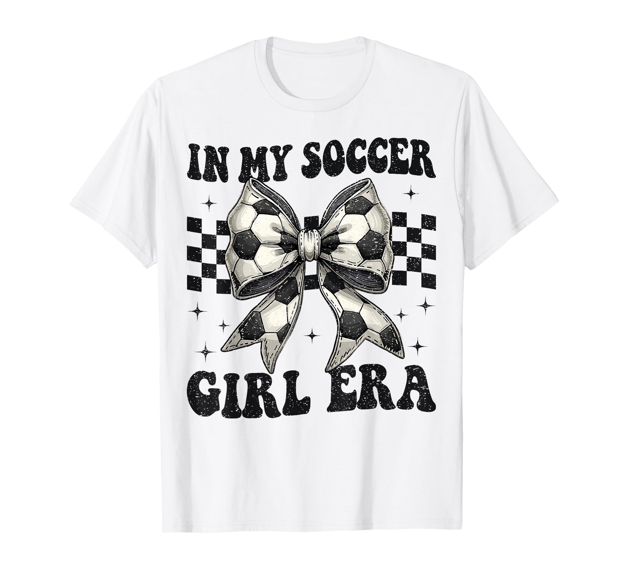 My Soccer Era Coquette Bow Soccer T-Shirt - Graphic Print Men Women - T-Shirt, Sweatshirt, Hoodie