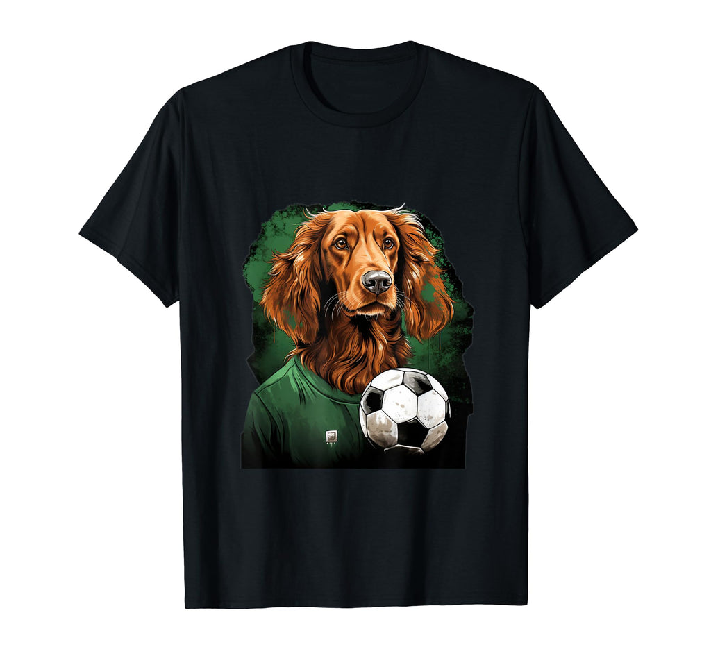 Irish Setter Dog Soccer Irish Setter Dog T-Shirt - Unique Graphic Unisex - T-Shirt, Sweatshirt, Hoodie