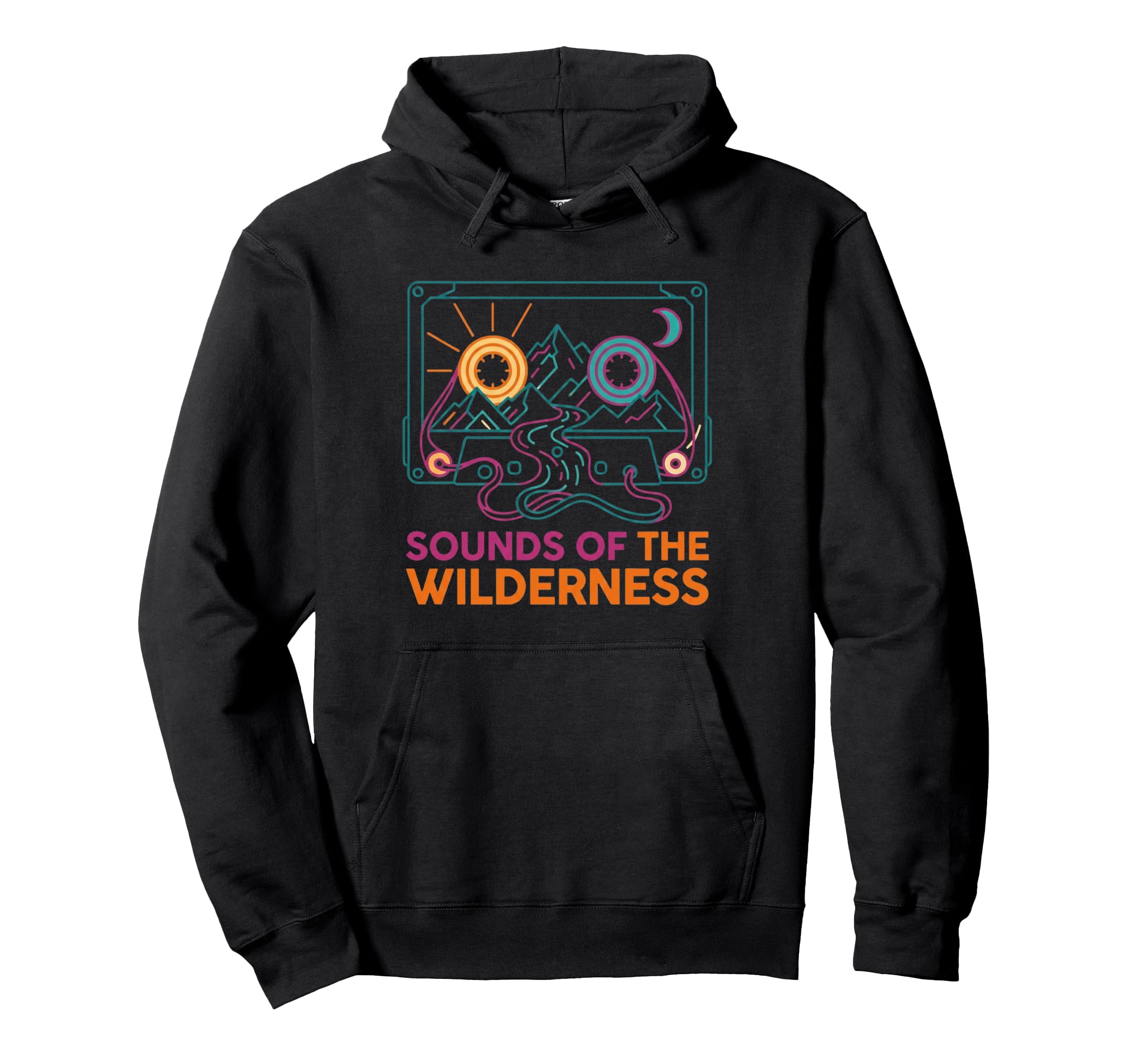 Sounds Wilderness Cassette Tape Sunse Hoodie - Novelty Apparel Men Women - T-Shirt, Sweatshirt, Hoodie