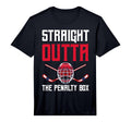 Straight Outta Penalty Box Funny Goal T-Shirt - Fun Novelty Design Unisex - T-Shirt, Sweatshirt, Hoodie