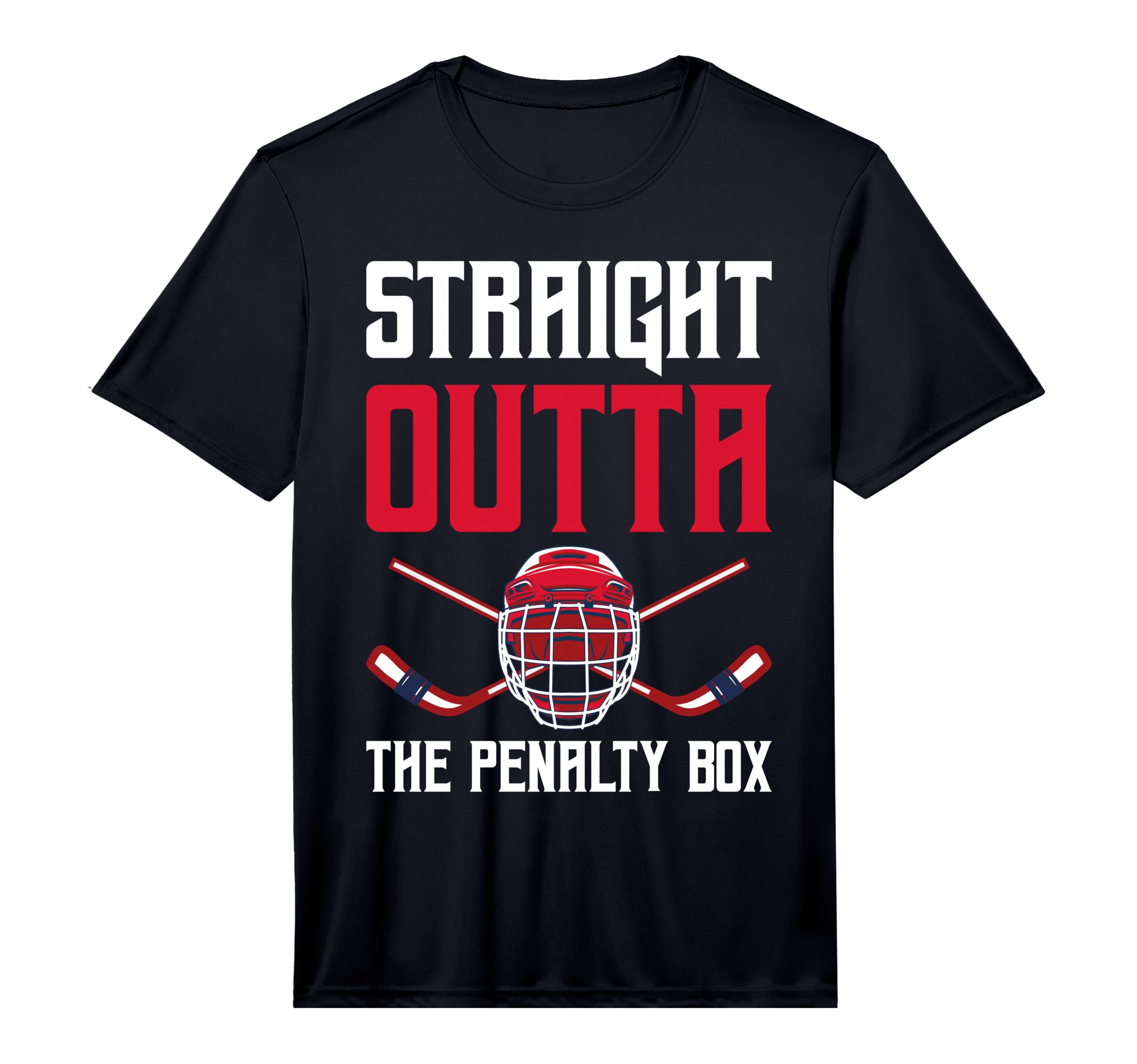 Straight Outta Penalty Box Funny Goal T-Shirt - Fun Novelty Design Unisex - T-Shirt, Sweatshirt, Hoodie