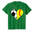 Soccer Softball Heart Funny Soccer T-Shirt - Casual Everyday Wear Unisex - T-Shirt, Sweatshirt, Hoodie