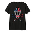Lacrosse Goalie Lax Goalkeeper Tri Blend T-Shirt - Unique Graphic Men Women - T-Shirt, Sweatshirt, Hoodie