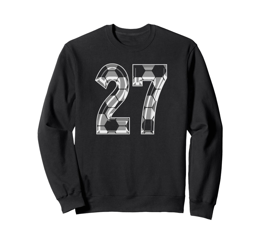 Soccer Number 27 Favorite Player 27 Sweatshirt - Fun Novelty Design Unisex - T-Shirt, Sweatshirt, Hoodie