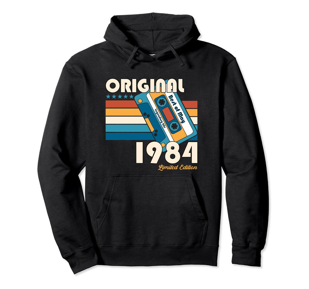 40Th Birthday May 1984 Cassette Gifts Hoodie - Minimalist Print Men Women - T-Shirt, Sweatshirt, Hoodie