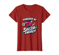 Powered Soccer Energy Womens T-Shirt - Novelty Apparel for Adults - T-Shirt, Sweatshirt, Hoodie