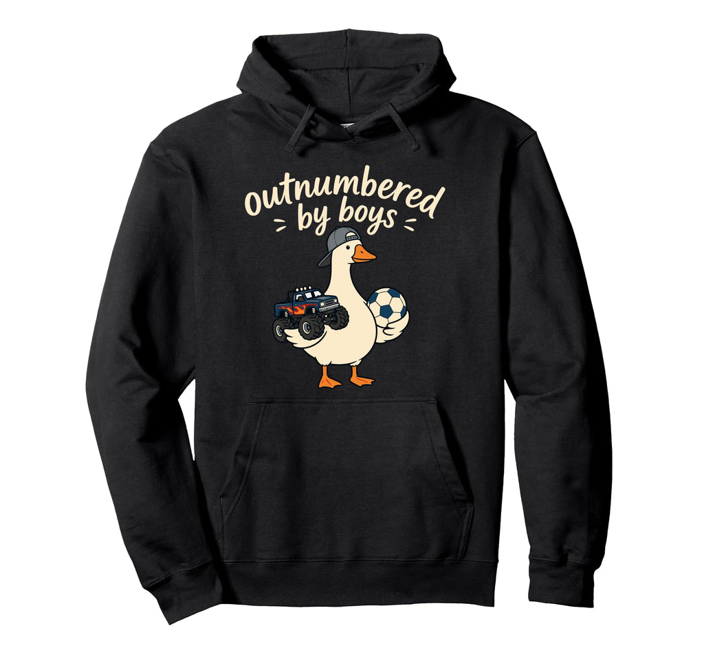 Funny Mom Silly Goose Outnumbered Hoodie - Graphic Print Unisex - T-Shirt, Sweatshirt, Hoodie