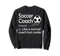 Soccer Coach Noun Like Normal Coach Sweatshirt - Fun Novelty Design Unisex - T-Shirt, Sweatshirt, Hoodie