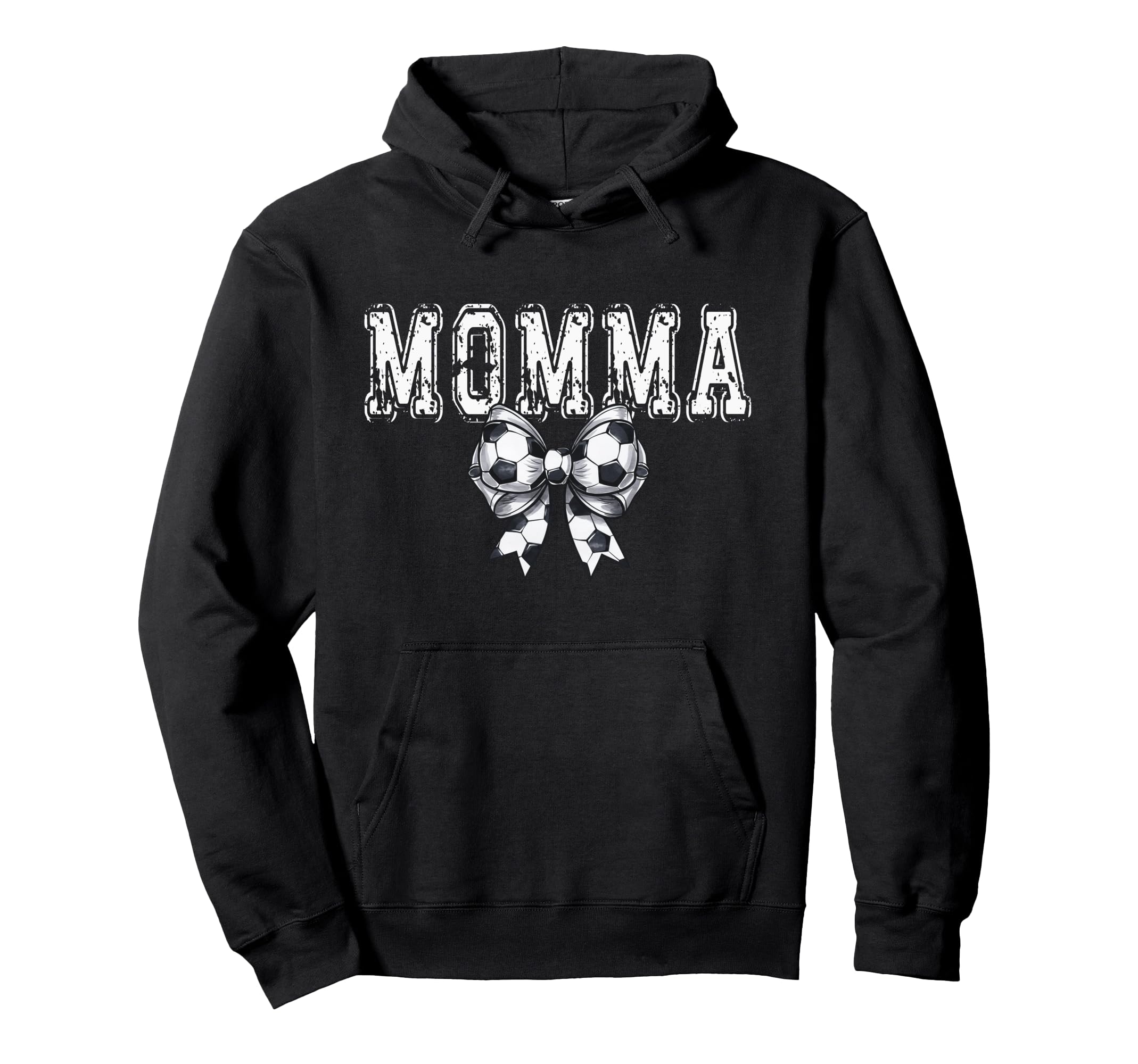 Coquette Soccer Momma Spirit Hoodie - Graphic Print for Adults - T-Shirt, Sweatshirt, Hoodie