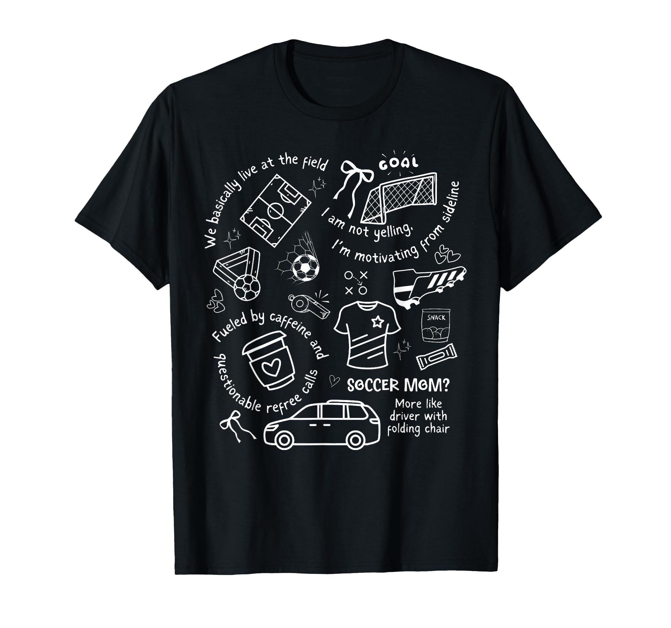 Coquette Bow Soccer Mom Sport Lover T-Shirt - Graphic Print Men Women - T-Shirt, Sweatshirt, Hoodie