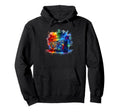 Splash Art Boombox Old School 80S Music Hoodie - Aesthetic Graphic Unisex - T-Shirt, Sweatshirt, Hoodie