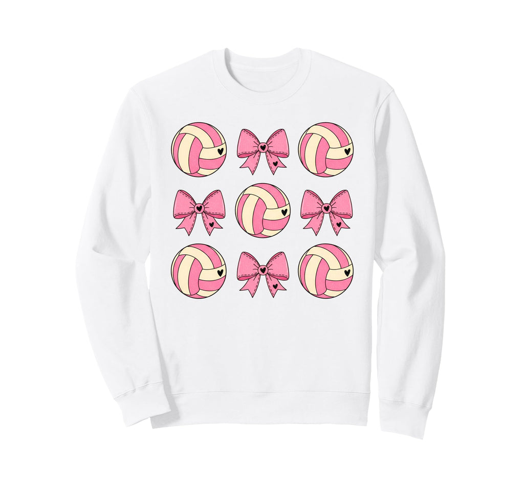 Soccer Bow Game Day Volleyball Sweatshirt - Fun Novelty Design Men Women - T-Shirt, Sweatshirt, Hoodie