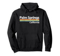 Palm Springs California Stripes Hoodie - Custom Art Print Men Women - T-Shirt, Sweatshirt, Hoodie
