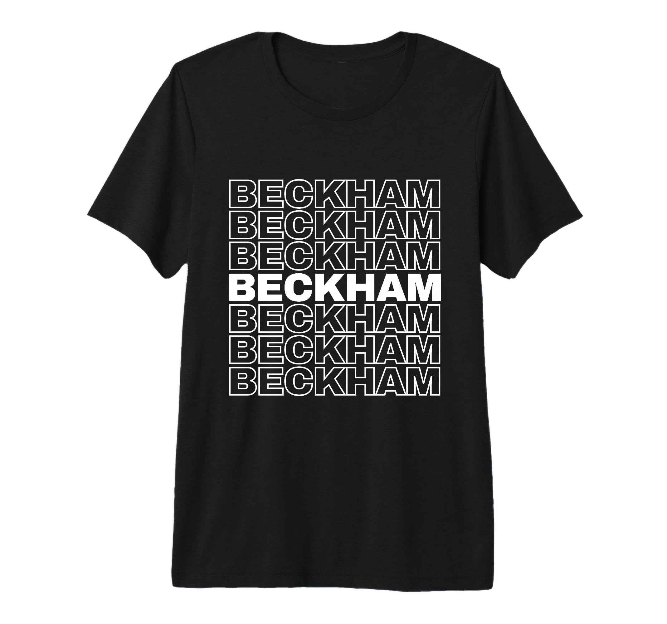 I Love Beckham Pattern Personalized T-Shirt - Streetwear Style Unisex - T-Shirt, Sweatshirt, Hoodie