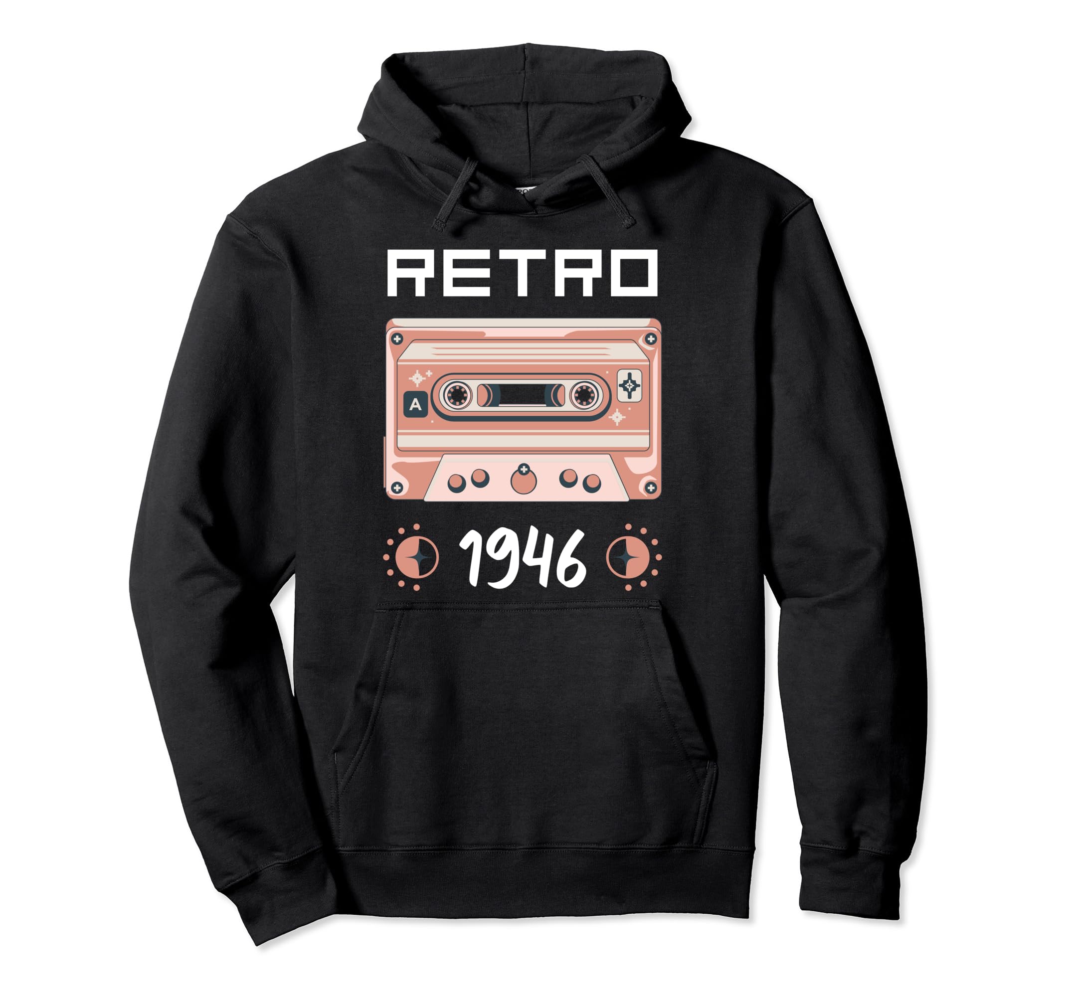 Tape Music Nostalgia 1946 Birthday Hoodie - Unique Graphic Men Women - T-Shirt, Sweatshirt, Hoodie