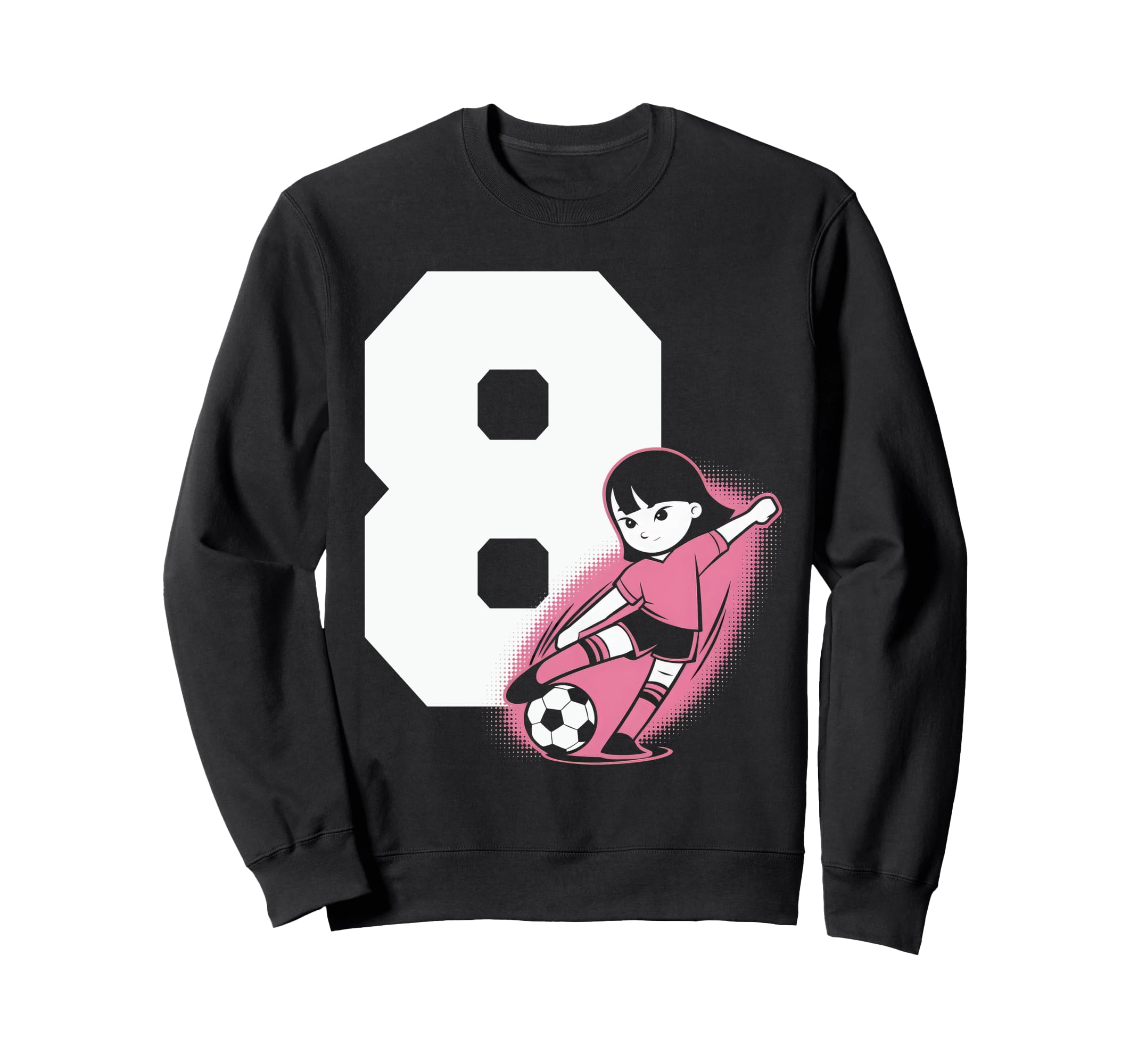 8 Soccer Birthday Gift Soccer Fan Sweatshirt - Unique Graphic for Adults - T-Shirt, Sweatshirt, Hoodie