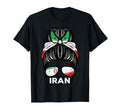Iran Flag Iranian Hairbun Football T-Shirt - Graphic Print Men Women - T-Shirt, Sweatshirt, Hoodie