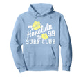 Honolulu 99 Surf Club Hibiscus Flower Hoodie - Novelty Apparel Men Women - T-Shirt, Sweatshirt, Hoodie