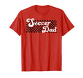 Soccer Dad Daddy Checkered Soccer T-Shirt - Aesthetic Graphic Unisex - T-Shirt, Sweatshirt, Hoodie