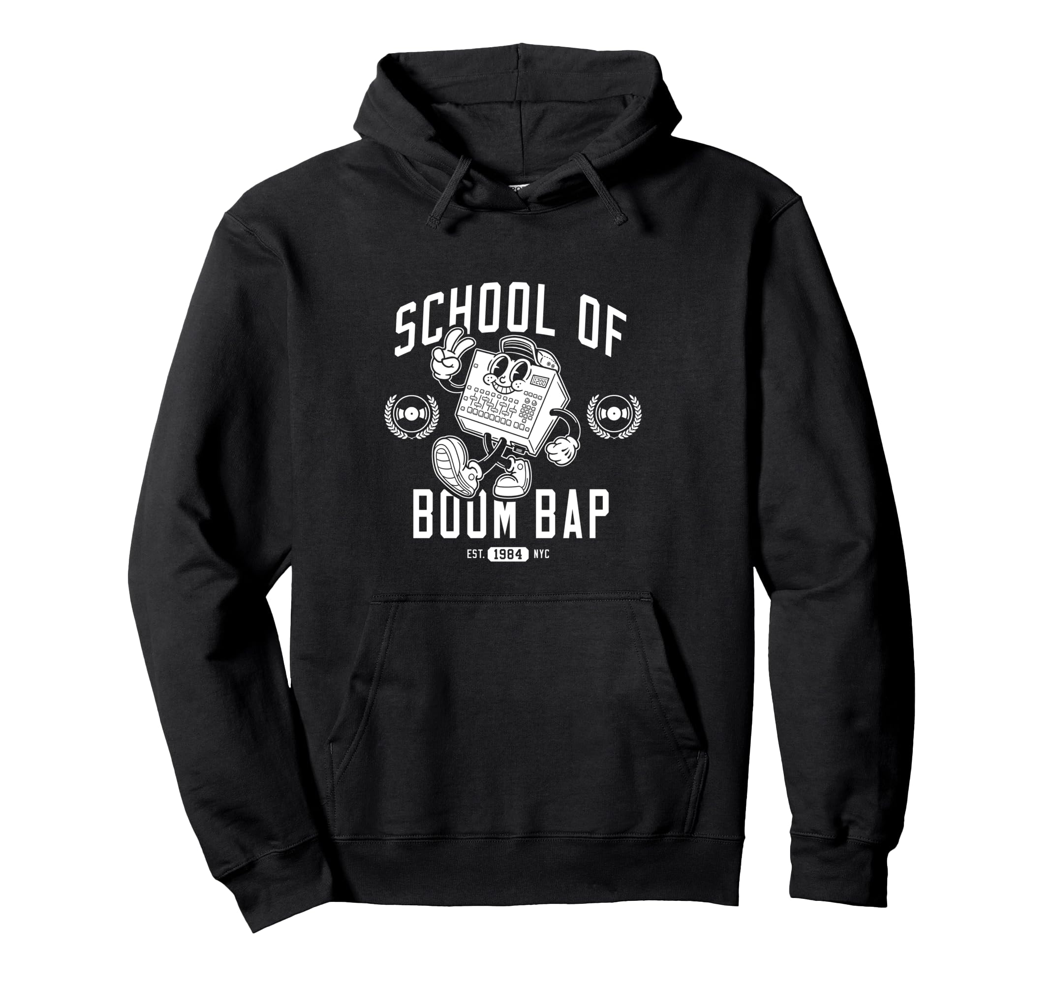 Old School Hip Hop Sampler Hoodie - Fun Novelty Design Men Women - T-Shirt, Sweatshirt, Hoodie
