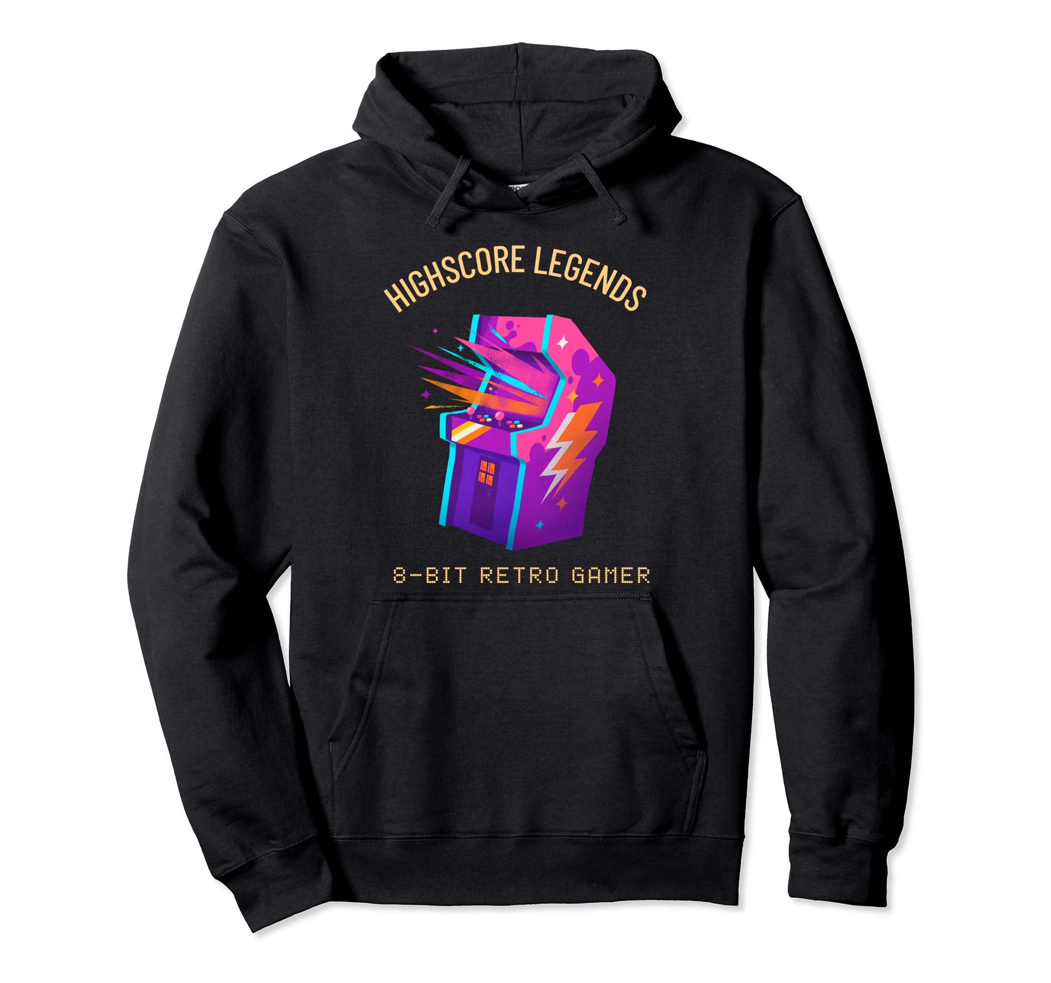 Highscore Legends Arcade Machine Hoodie - Trendy Graphic Men Women - T-Shirt, Sweatshirt, Hoodie