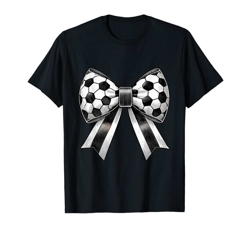 Coquette Soccer Bow Aesthetic Soccer Mom T-Shirt - Streetwear Style Unisex - T-Shirt, Sweatshirt, Hoodie