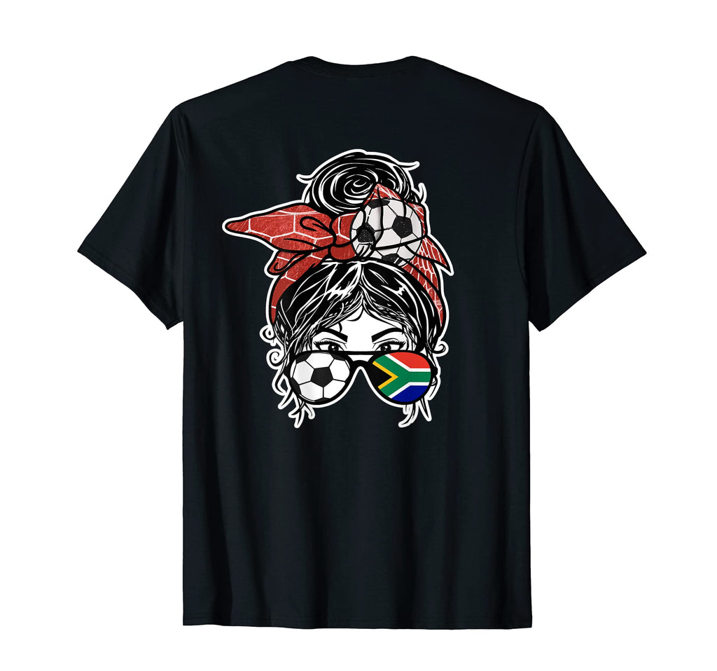Messy Bun Hair South African Soccer T-Shirt - Aesthetic Graphic Unisex - T-Shirt, Sweatshirt, Hoodie