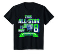 Age 8 Personalized Soccer Party 8Th T-Shirt - Unique Graphic Unisex - T-Shirt, Sweatshirt, Hoodie