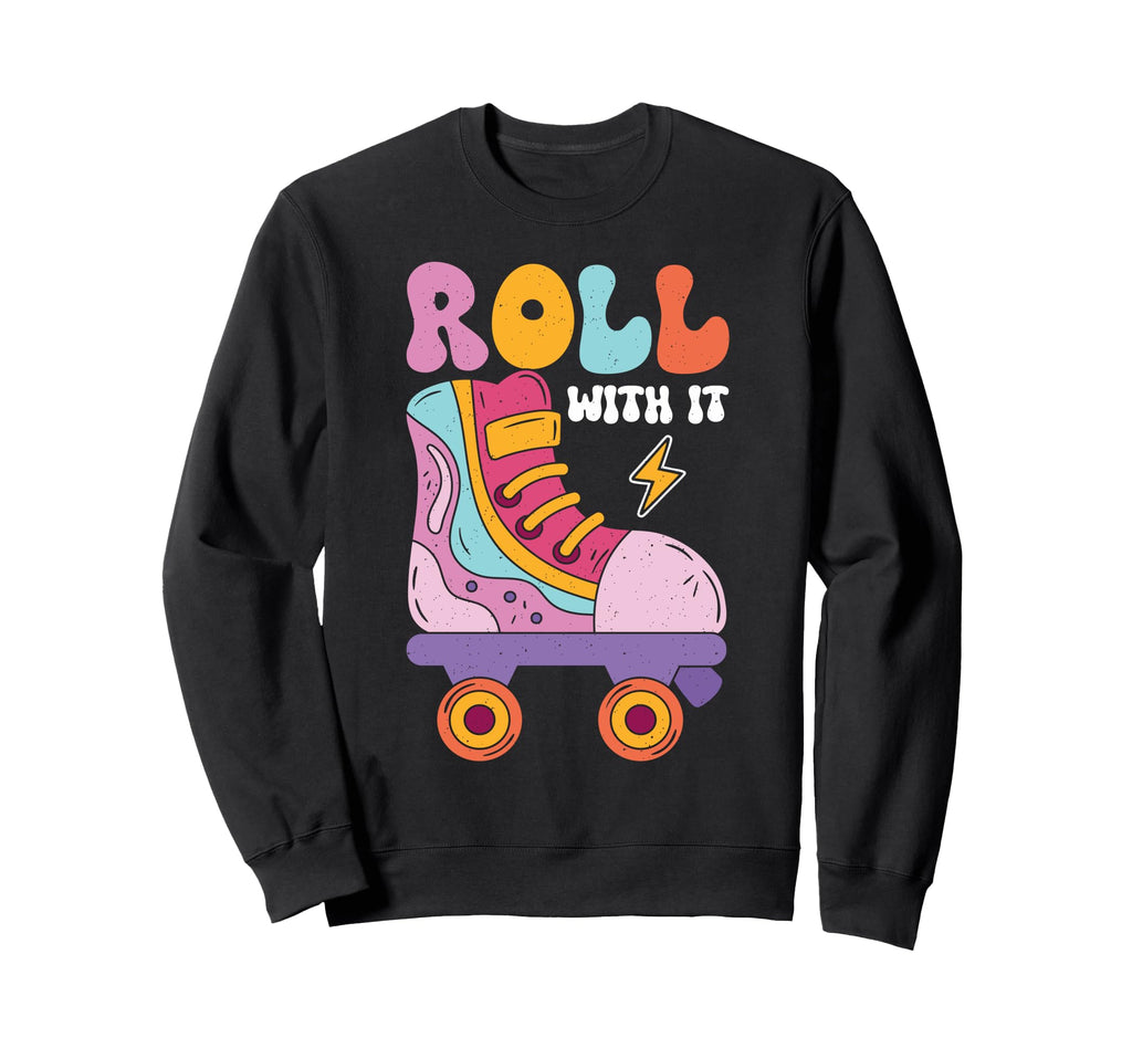 Roller Skating Roller Skate Sweatshirt - Minimalist Print Men Women - T-Shirt, Sweatshirt, Hoodie