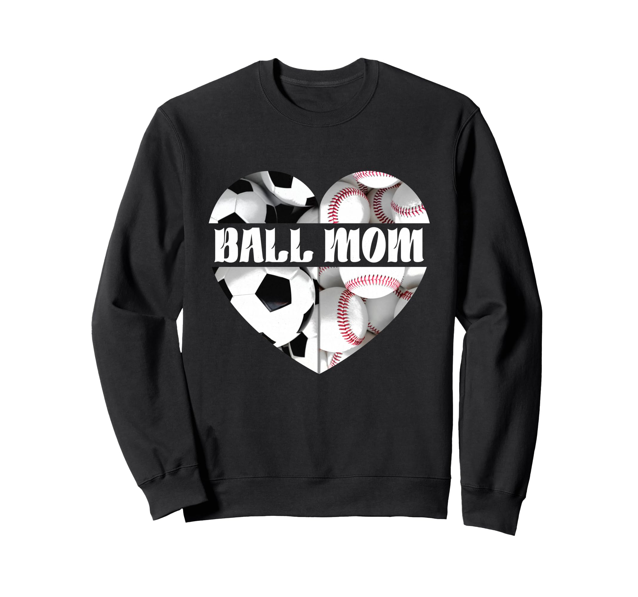 Happy Mothers Day Mom Both Heart Sweatshirt - Minimalist Print for Adults - T-Shirt, Sweatshirt, Hoodie