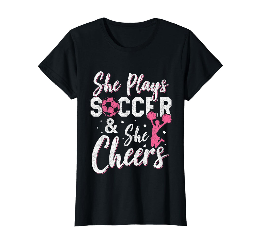 Funny Soccer Cheer Mom Cheerleader T-Shirt - Custom Art Print for Adults - T-Shirt, Sweatshirt, Hoodie