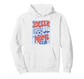 Striped Soccer Moms Club Surviving Snacks Hoodie - Unique Graphic Unisex - T-Shirt, Sweatshirt, Hoodie