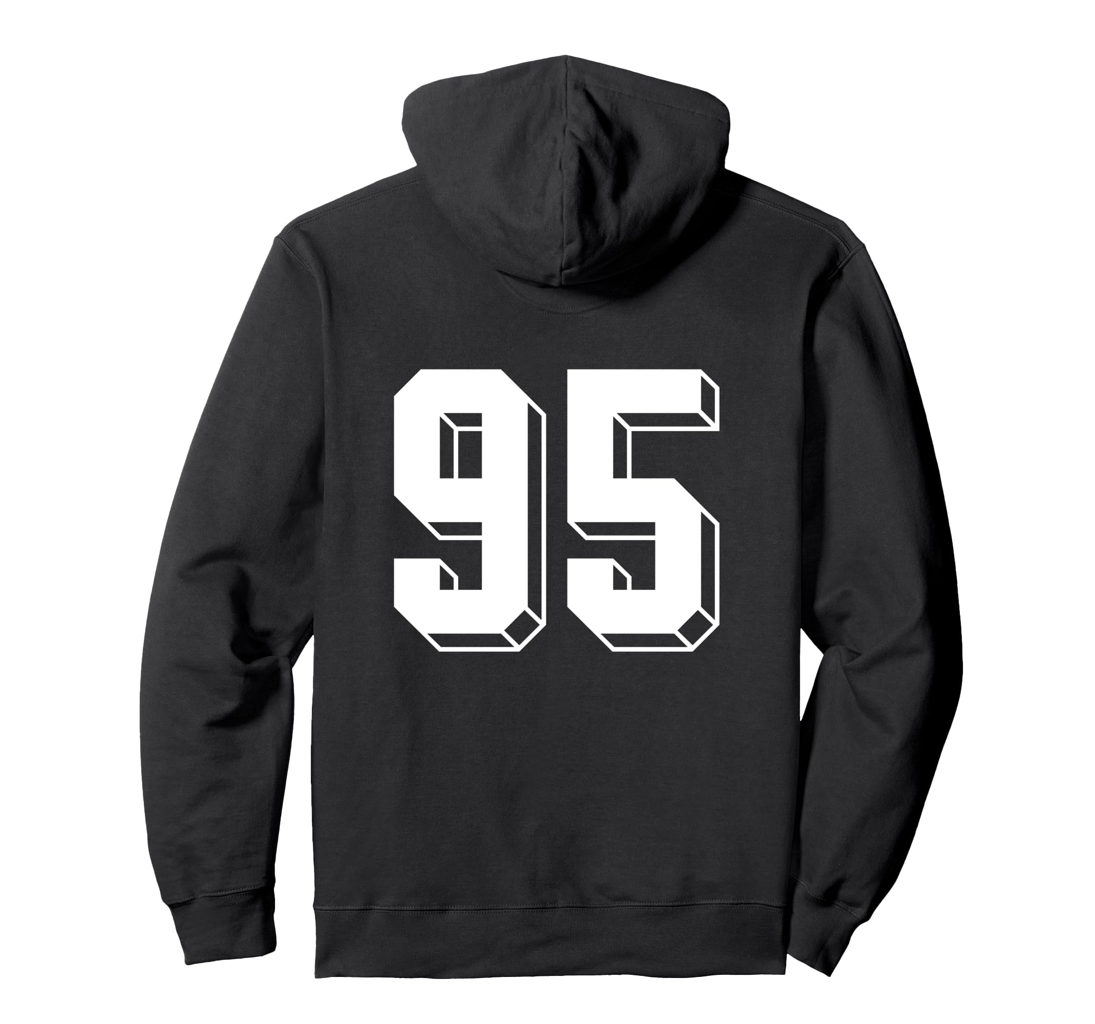 Number 95 Backside 80S 90S Team Jersey Hoodie - Unique Graphic Unisex - T-Shirt, Sweatshirt, Hoodie