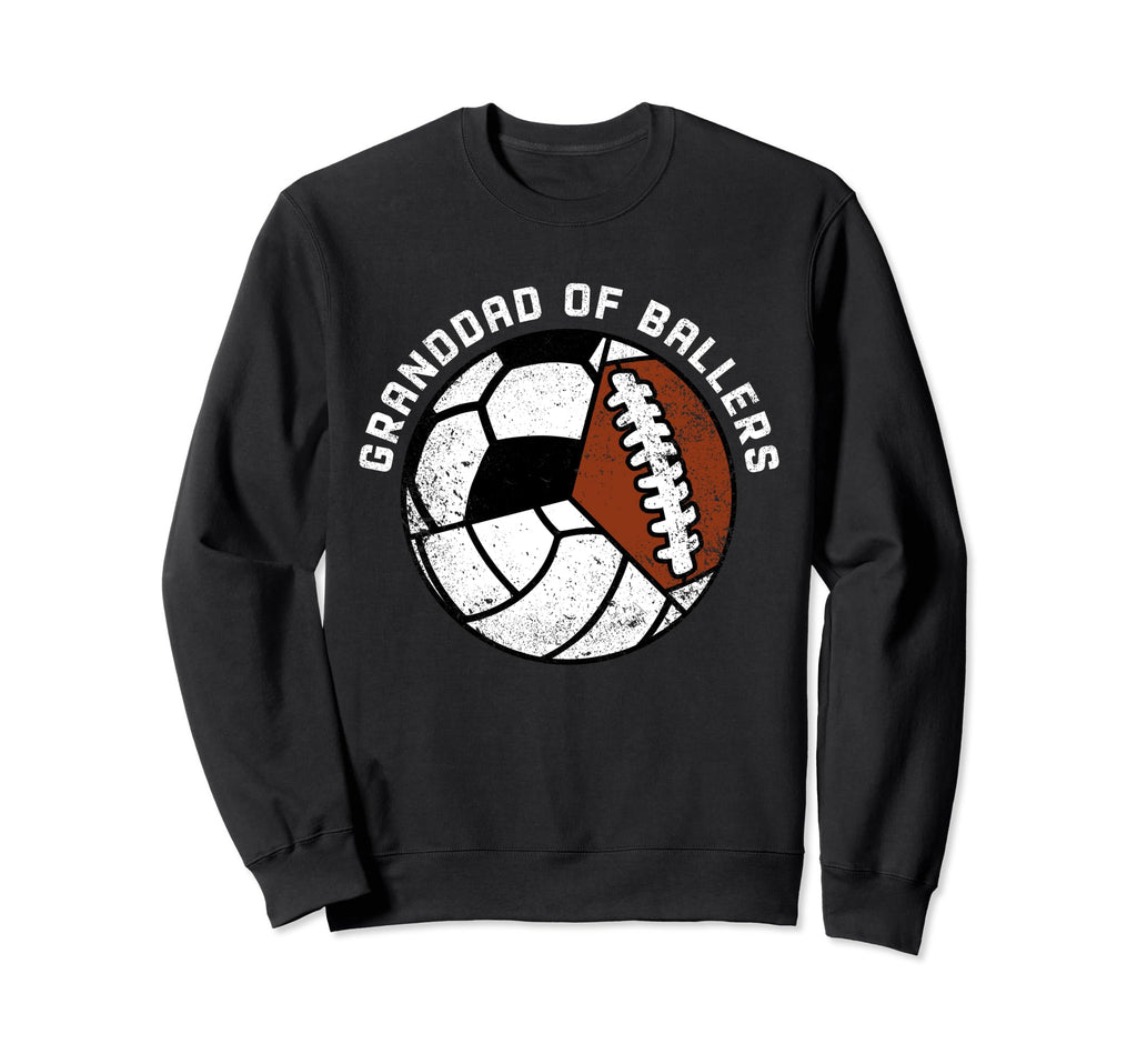 Granddad Ballers Funny Volleyball Sweatshirt - Custom Art Print Men Women - T-Shirt, Sweatshirt, Hoodie