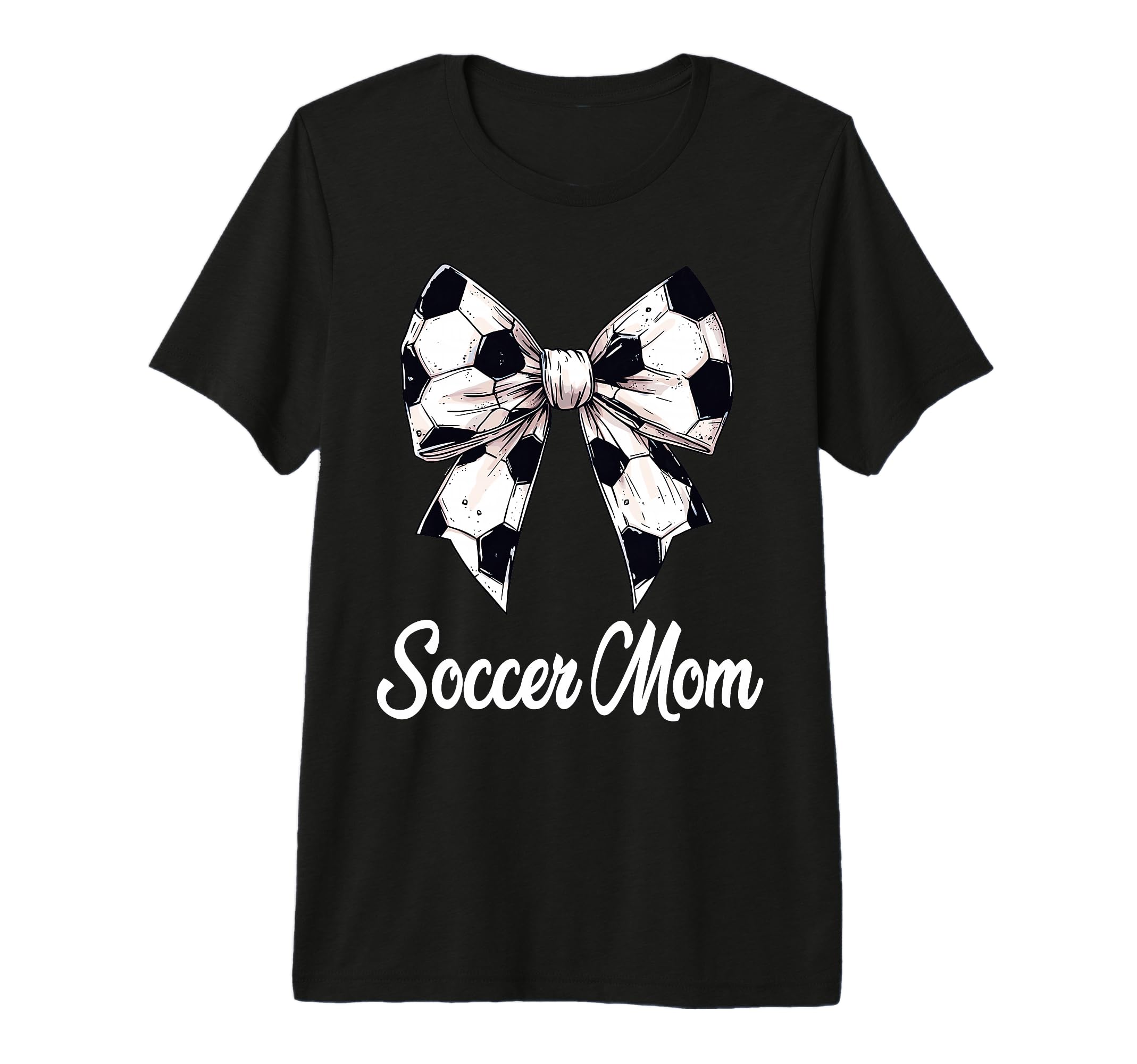 Soccer Mom Coquette Bow Soccer Lovers T-Shirt - Custom Art Print Men Women - T-Shirt, Sweatshirt, Hoodie