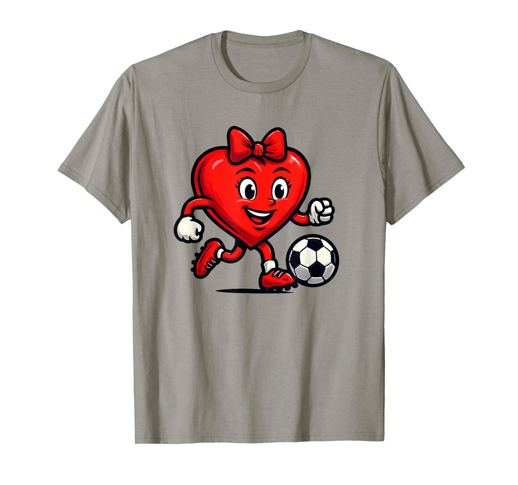 Soccer Valentines Day Heart T-Shirt - Fun Novelty Design for Adults - T-Shirt, Sweatshirt, Hoodie