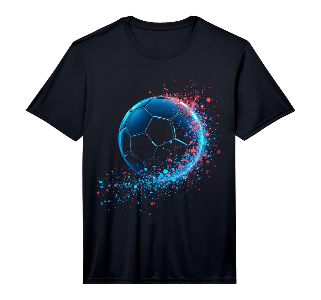 Futuristic Soccer Ball Performance T-Shirt - Custom Art Print Men Women - T-Shirt, Sweatshirt, Hoodie