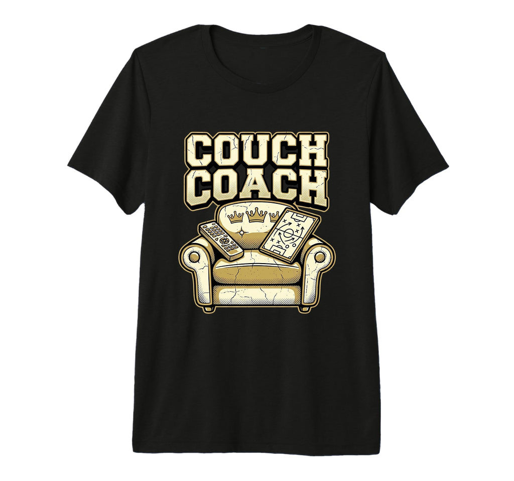 Couch Coach Soccer Fan Armchair Expert T-Shirt - Graphic Print Men Women - T-Shirt, Sweatshirt, Hoodie