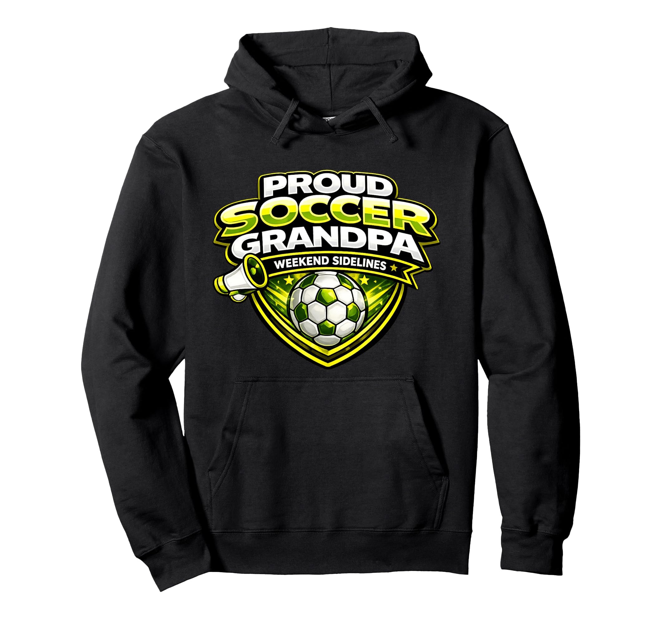 Soccer Grandpa Funny Proud Weekend Hoodie - Unique Graphic for Adults - T-Shirt, Sweatshirt, Hoodie