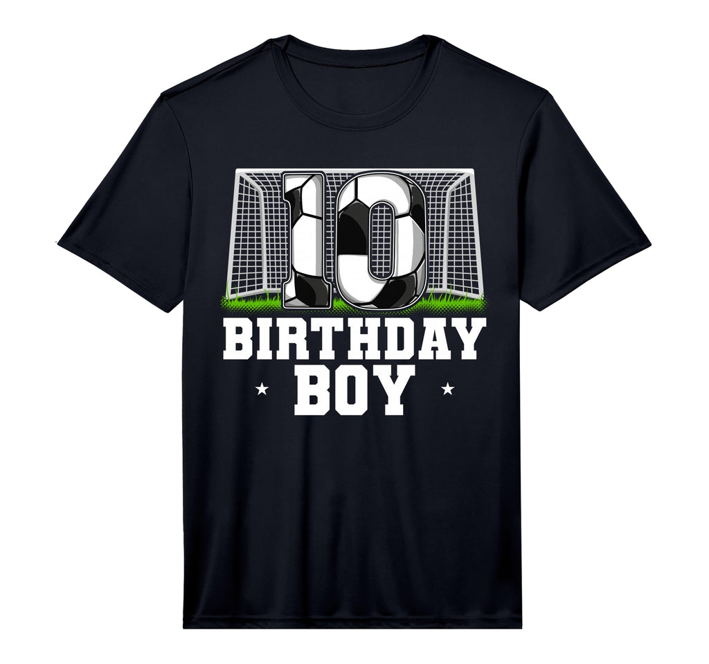 10Th Birthday Soccer Performance T-Shirt - Novelty Apparel for Adults - T-Shirt, Sweatshirt, Hoodie