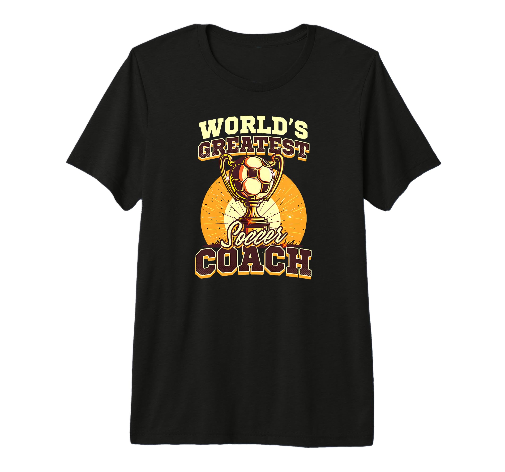Worlds Greatest Soccer Coach Soccer T-Shirt - Minimalist Print Men Women - T-Shirt, Sweatshirt, Hoodie
