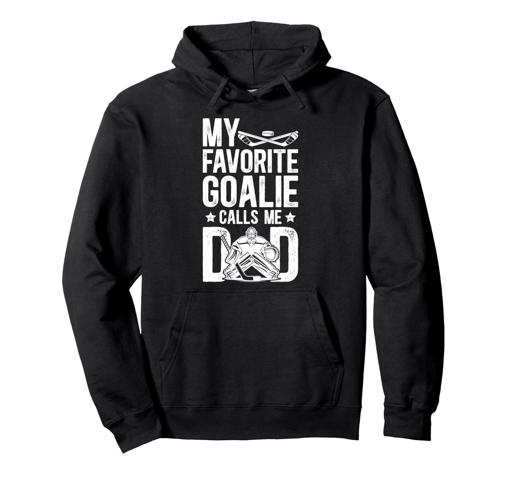 Proud Ice Hockey Goalie Dad Hockey Hoodie - Trendy Graphic for Adults - T-Shirt, Sweatshirt, Hoodie