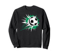 Splash Art Soccer Football Ball Sweatshirt - Trendy Graphic Men Women - T-Shirt, Sweatshirt, Hoodie
