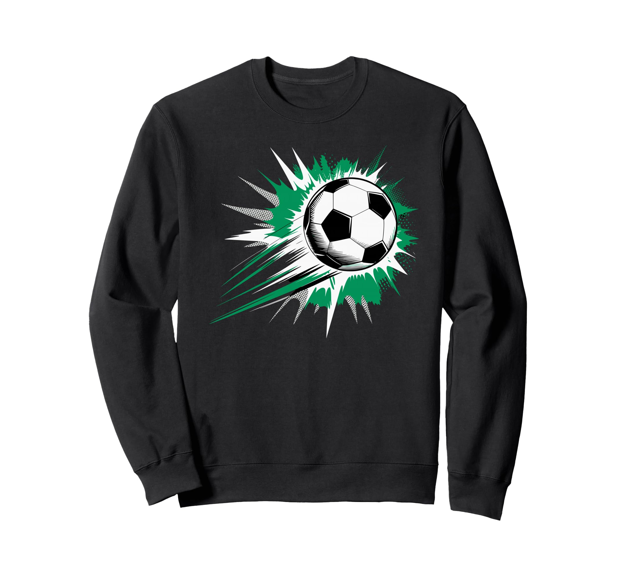 Splash Art Soccer Football Ball Sweatshirt - Trendy Graphic Men Women - T-Shirt, Sweatshirt, Hoodie