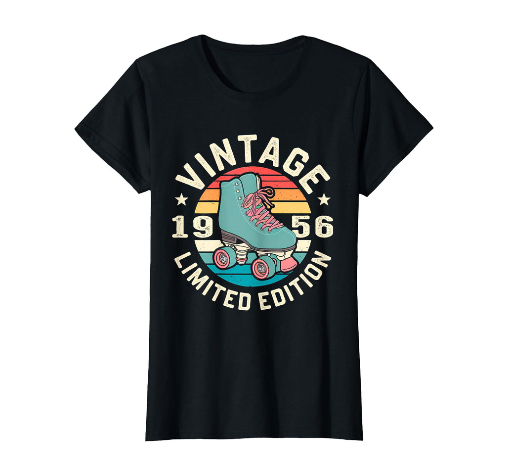 1956 Sunset Roller Skate Birthday T-Shirt - Novelty Apparel Unisex - T-Shirt, Sweatshirt, Hoodie