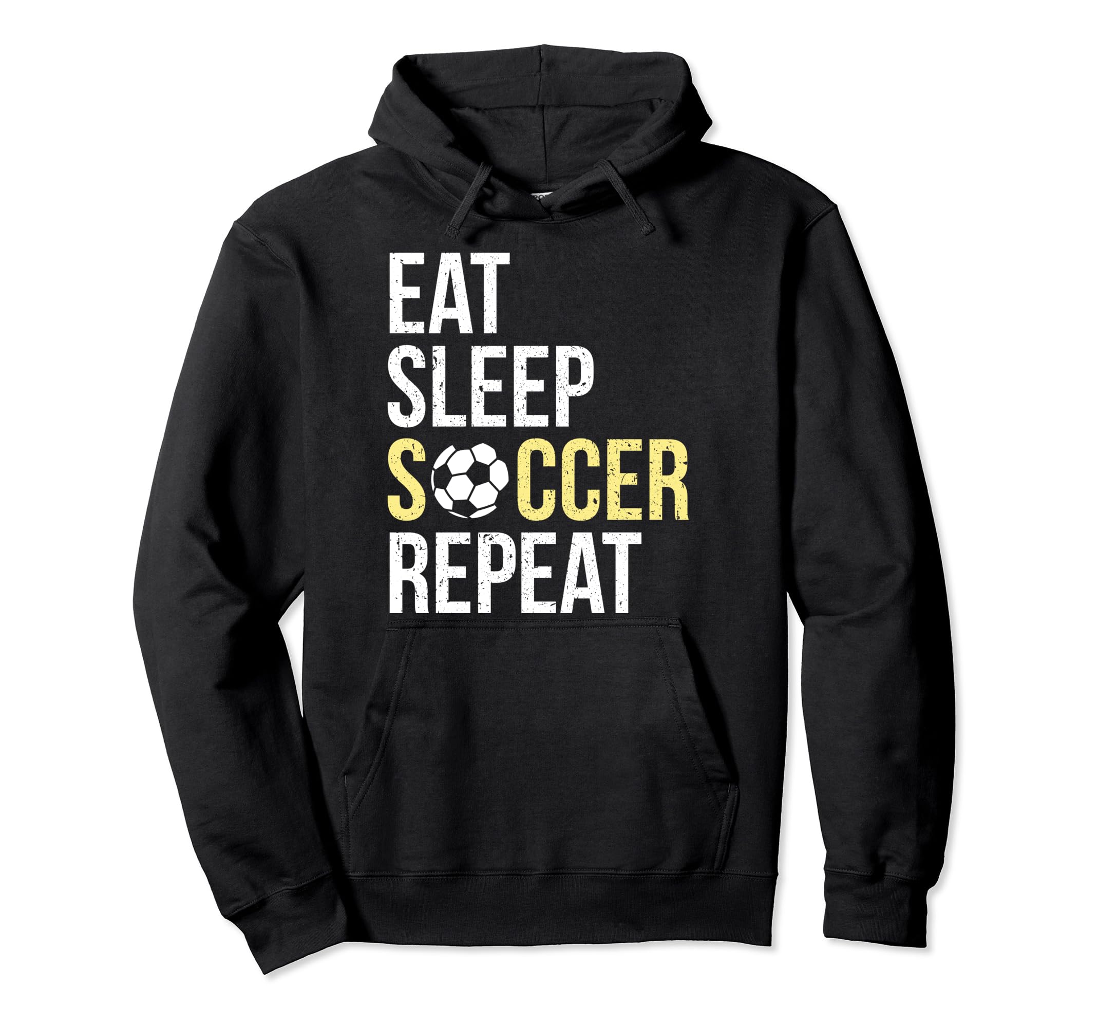 Eat Sleep Soccer Repeat Soccer Player Gift Hoodie - Graphic Print Unisex - T-Shirt, Sweatshirt, Hoodie