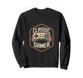 Gamer Controller Gaming Badge Sweatshirt - Graphic Print Men Women - T-Shirt, Sweatshirt, Hoodie