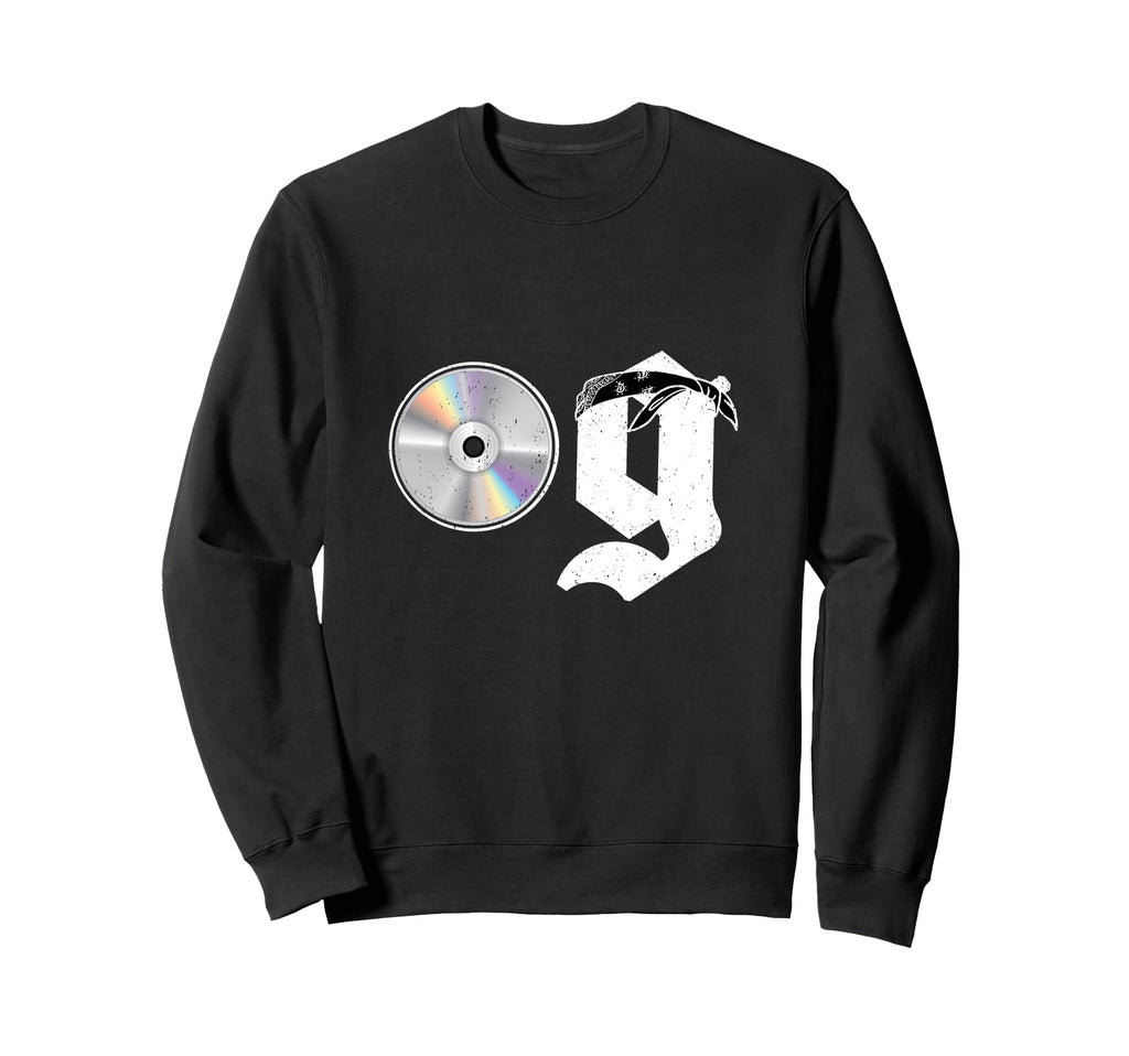 Old School Dad Og Hip Hop Head Cd Sweatshirt - Trendy Graphic for Adults - T-Shirt, Sweatshirt, Hoodie
