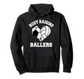 Busy Raising Ballers Soccer Volleyball Hoodie - Minimalist Print Men Women - T-Shirt, Sweatshirt, Hoodie