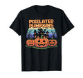 Pixelated Pumpkins Halloween Gaming T-Shirt - Novelty Apparel Men Women - T-Shirt, Sweatshirt, Hoodie